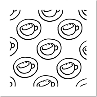 printmaking pattern black and white elements Posters and Art
